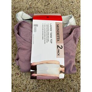 Mondetta Ladies Tank Top 2-Pack Sustainable M Certified Recycled Polyester NEW